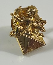 Cupid Angel Sitting On Diamond Lapel Pin (SEE PHOTOS) - $7.91