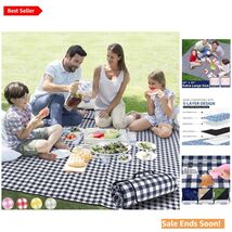 80''x80'' Extra Large Waterproof Picnic Blanket - Perfect for Family Out... - $65.29