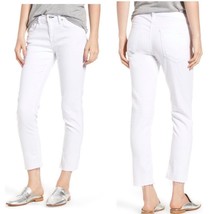 Rag &amp; Bone The Dre Ankle Slim Boyfriend Jeans, Mid Rise, White, Size 12, NWT - £66.52 GBP