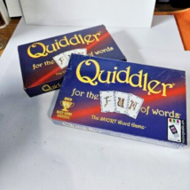 Lot of 2 Quiddler Card Game For Fun of Words Short Word Game 1 Sealed 1 Open Box - $13.98