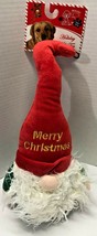 Pet Lou Petlou 13&quot; Christmas Ball Gnome Plush Dog Puppy Pet Toy - £12.65 GBP