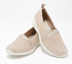 Skechers Arya Sparkle Slip-On Shoes in Natural 9 1/2 M - £50.39 GBP
