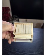 Miniature Dollhouse Range Stove Hood Vent Wood 1:12 Kitchen Oven Fan Unp... - $51.85 CAD