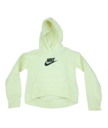 Nike Hoodie Sweatshirt Girls XS 6/7 Yellow Pullover Fleece Sportswear Cl... - $20.32