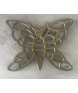 Vintage Brass Butterfly Trivet 8&quot; x 5.5&quot; – Kitchen Décor Nature Theme - €12,68 EUR
