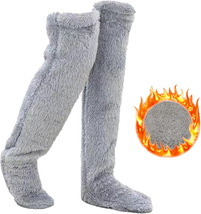 Snuggs Cozy Socks,Plush Long Socks Women,Over Knee High Long Fuzzy Socks Plush S - £20.16 GBP