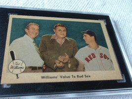 1959  FLEER  TED  WILLIAMS  #75  WILLIAMS  VALUE TO  RED  SOX  SGC  80  ... - £117.98 GBP