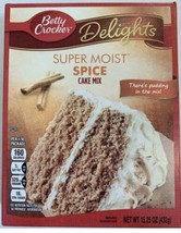 Betty Crocker Super Moist Spice Cake Mix 15.25 Oz. - $5.23
