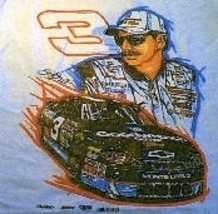 Dale Earnhardt, #3 Chevy by Sam Bass, artist on new Large (L) white short sleeve - £18.31 GBP