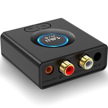 Bluetooth 5.0 Audio Receiver, Wireless Audio Adapter For Home Stereo Music Strea - £38.45 GBP