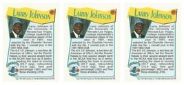 (3) 1991-92 Hoops McDonald&#39;s Basketball #47 Larry Johnson Lot Hornets - £3.94 GBP