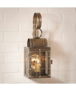 Single Wall Outdoor Lantern Light in Weathered Brass - $392.24 CAD