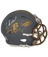 Ed Reed Autographed Baltimore Ravens &#39;Slate&#39; Mini Speed Helmet Beckett - $5,258.60 MXN