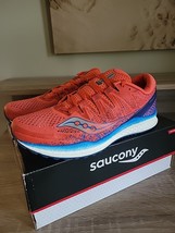 Men&#39;s Saucony Freedom ISO 2 Running Shoes Orange Blue Size 9 S20440-36 - $89.09