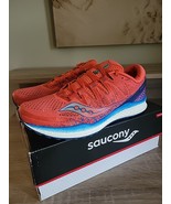 Men&#39;s Saucony Freedom ISO 2 Running Shoes Orange Blue Size 9 S20440-36 - $89.09