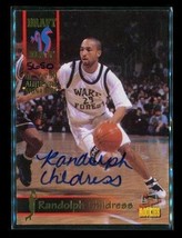 Vintage 1995 Signature Rc Auto Basketball Card #47 Randolph Childress Pistons Le - £10.07 GBP
