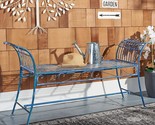 Hadley Victorian Antique Blue Bench From The Safavieh Pat5002C Outdoor - £132.49 GBP