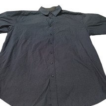 Beverly Hills Polo Club Mens Short Sleeve Button Down Shirt Blue 2XLB - $19.00