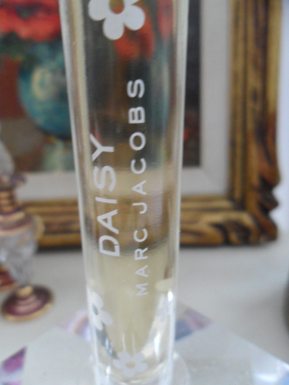 Daisy by Marc Jacobs Perfume crystal pedestal signed Oleg Cassini. 8" - $79.20