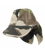 NEW French Army Military CCE Camouflage Field Cap / Hat with Neck Protec... - $11.71