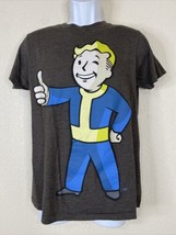 Bethesda Men Size S Dark Gray Fall Out Guy T Shirt Short Sleeve Video Game - £5.56 GBP