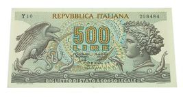 Billete De 500 Liras De Italia De 1966 (XF, Extra Fine) P# 93a - €28,55 EUR