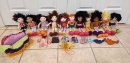 Huge Lot Of Manhattan Toy Co - 11 Groovy Girl Dolls + Clothing &amp; More - Y2K  - £76.13 GBP