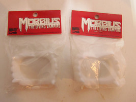 Vintage 1992 Marvel Comics Morbius The Living Vampire Lot of 2 Promo Teeth MISP - £27.33 GBP