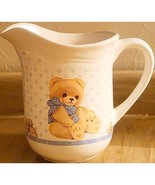 Tienshan Country Bear 7&quot; Pitcher Stoneware Vintage Theodore Nice Utensil... - $19.44 CAD