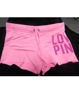 Pink Victoria&#39;s Secret Shorts Women HOT PINK Drawstring Lounge Soft Logo... - $17.76 CAD