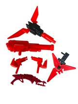 Red Blade Gun Rifle Weapons parts accessories LOT Gi Joe Vtg figure Cobra Hasbro - £10.86 GBP