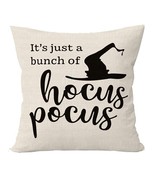 It&#39;s Just a Bunch of Hocus Pocus Decorative Throw Pillow Case Cover 18 x... - £10.76 GBP