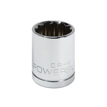 Powerbuilt 1/2 Inch Drive x 22 MM 12 Point Shallow Socket - 642020 - $22.55