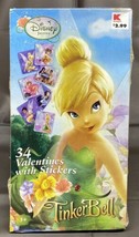 Vintage Disney Fairies Tinker Bell 34 Valentines With Stickers - $12.19