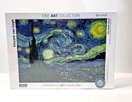 Eurographics Puzzle Starry Night Vincent Van Gogh 1000 Pieces NEW Sealed  - $15.74