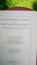 Every Man&#39;s Guide To Motor Efficiency 1920 Printing  - $18.00
