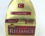 Leggs Reliance Pantyhose size C Off Black Control Top Enhanced Toe ST - $11.95
