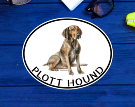 Plott Hound Vinyl Decal Sticker 3.5&quot;, 4&quot;, 5&quot; Dog Vinyl Indoor Or Outdoor... - $5.44+