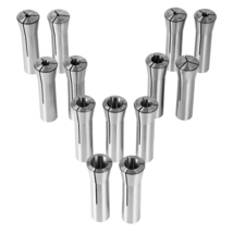 VEVOR R8 Collet Set, 13PCS 1/8"-7/8", 0.0012" TIR, 45# Steel, Labeled Boxes - $44.99