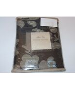 Rose Tree BRYANT PARK Black Silver contemporary floral Tailored Valance NEW - $34.51