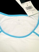 Adidas Women’s Club Tee Shirt White Blue Trim Size S NWT Tennis Training Top image 4