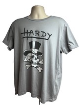 Ed Hardy Mens Gray Double Graphic T-Shirt Large Stretch Skull Crossbones... - £30.53 GBP