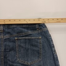 Merona RN#17730 Women's Blue Cotton Blend Stretch Denim Skirt Size 14 Waist 34" image 7