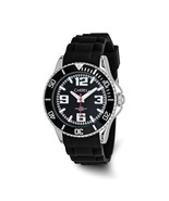 Mens Chisel 44mm Black Silicone Strap Watch - $98.97