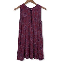 Living Doll Los Angeles Sleeveless Printed Rayon Dress Medium - $14.22