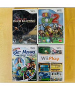 Lot of 4 Wii Games Ultimate Duck Hunting Crazy Mini Golf 2 Get Moving Wi... - $22.72