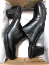 Clarks Bendabels Mirabelle Oscar Womens Mules Black 10 Leather Block Heels - $30.79