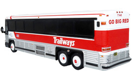 2001 MCI D4000 Coach Bus Trailways - Blue Ridge White Red Vintage Bus &amp; Motorcoa - £48.77 GBP
