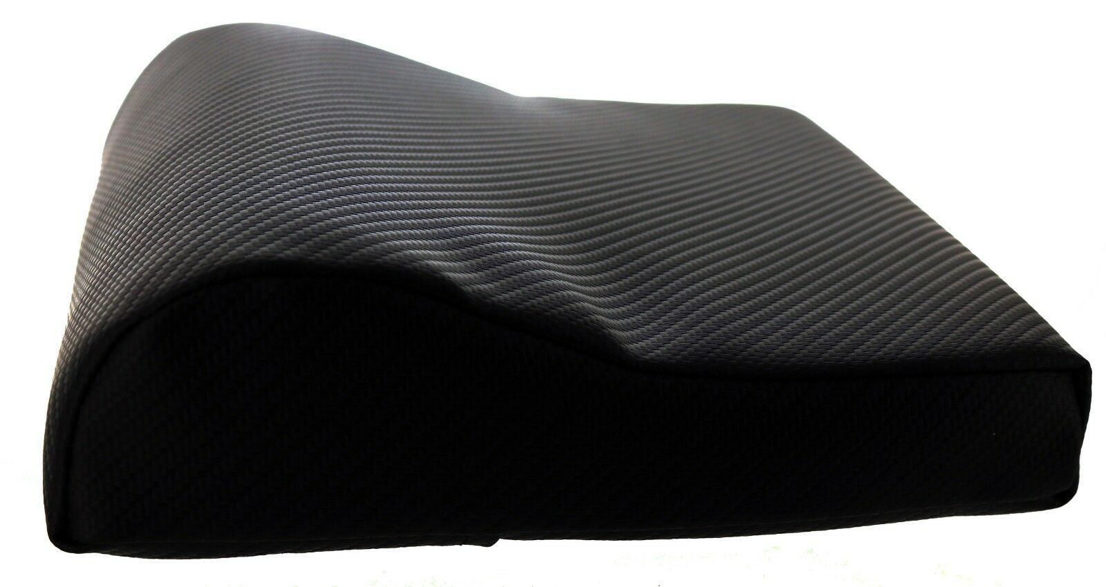 Primary image for Large Black Tanning Bed Contour Pillow with upscale carbon fiber look and feel.