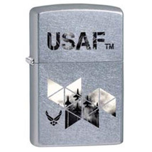 Zippo Lighter - US Air Force Jets Street Chrome - 854717 - £23.23 GBP